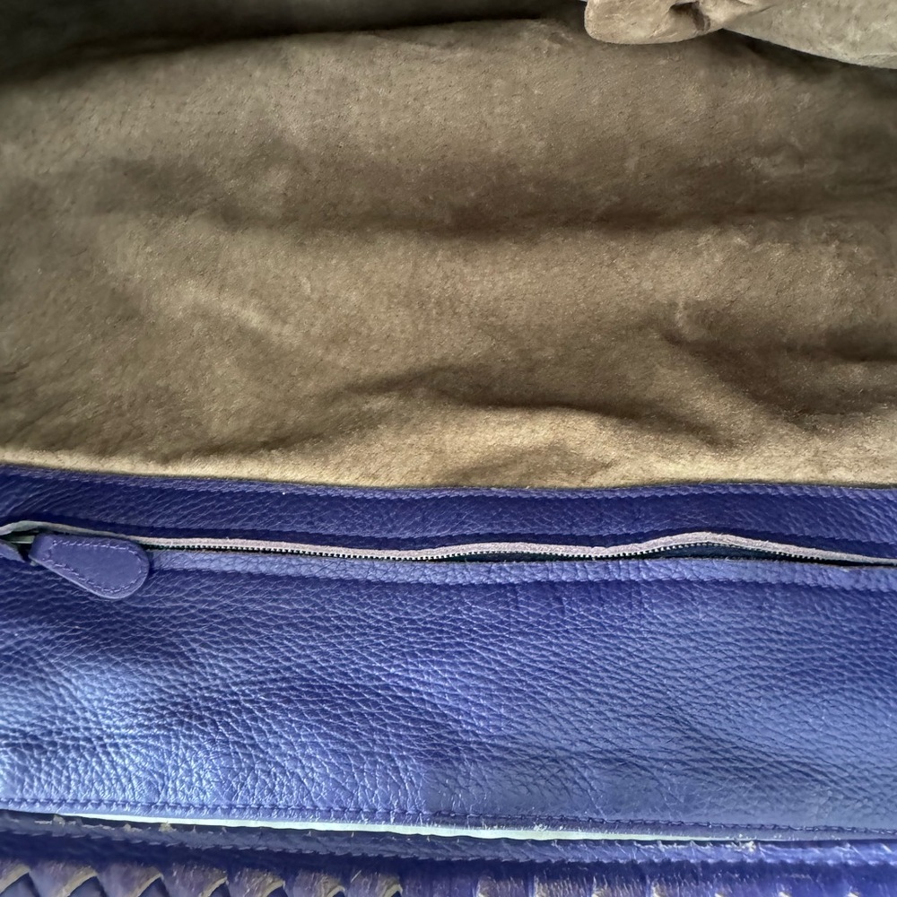 BOTTEGA VENETA Bottega Veneta intrecciato purple leather extra large bag. - Picture 8 of 11